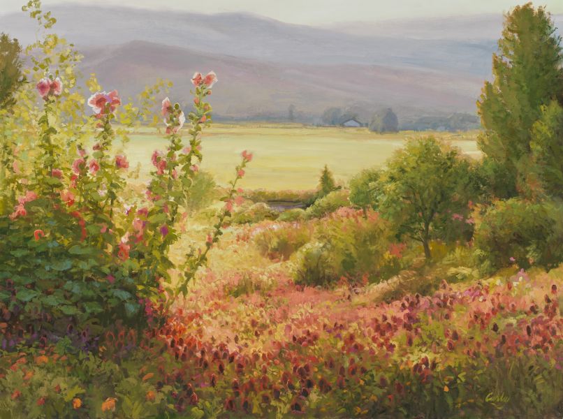 Golden Hollyhocks II