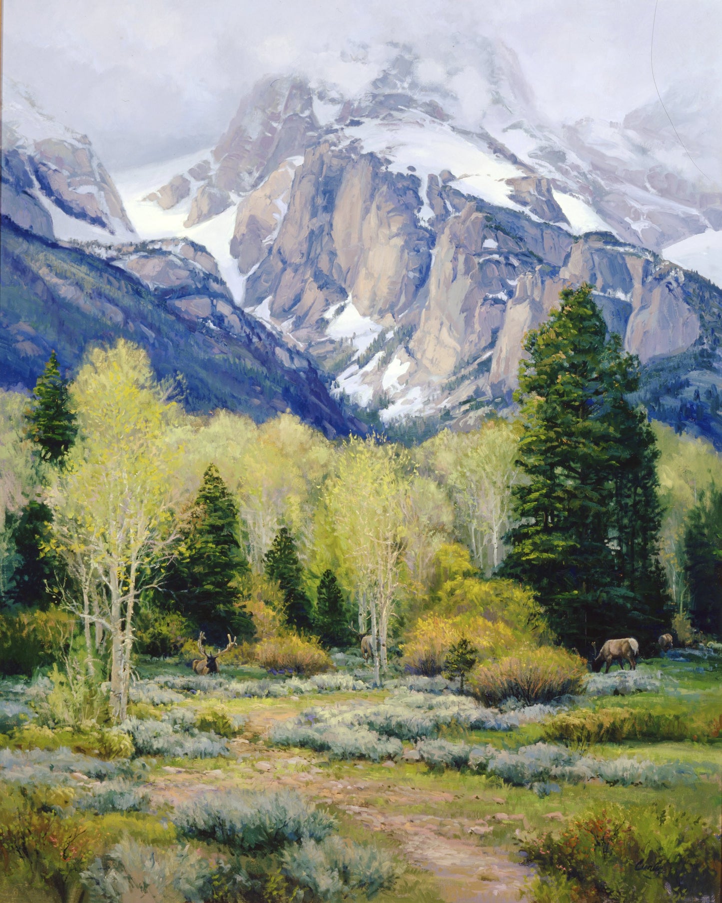 Teton Glory” (aka: Sunlit Peaks Tetons)