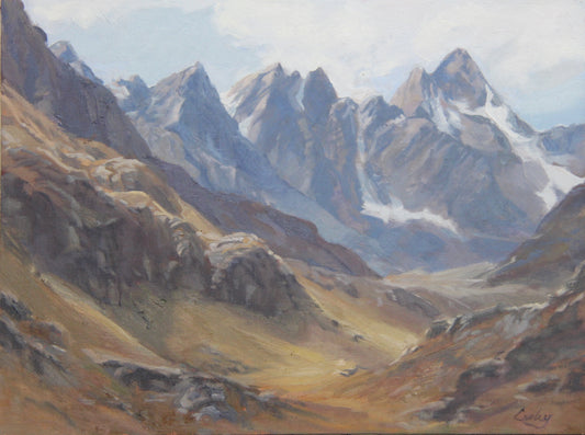 Andes Mountains - Peru in Tan